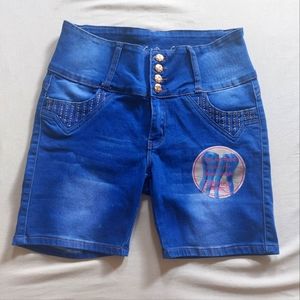 Blue Denim Shorts